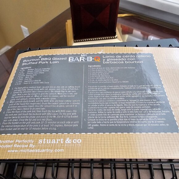 MR. BAR-B-Q Non-Stick Grill /Flip Basket for Seafood, Vegetables & Stir Fry NEW! - Picture 3 of 3